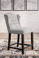 Jeanette Upholstered Barstool (2/CN)